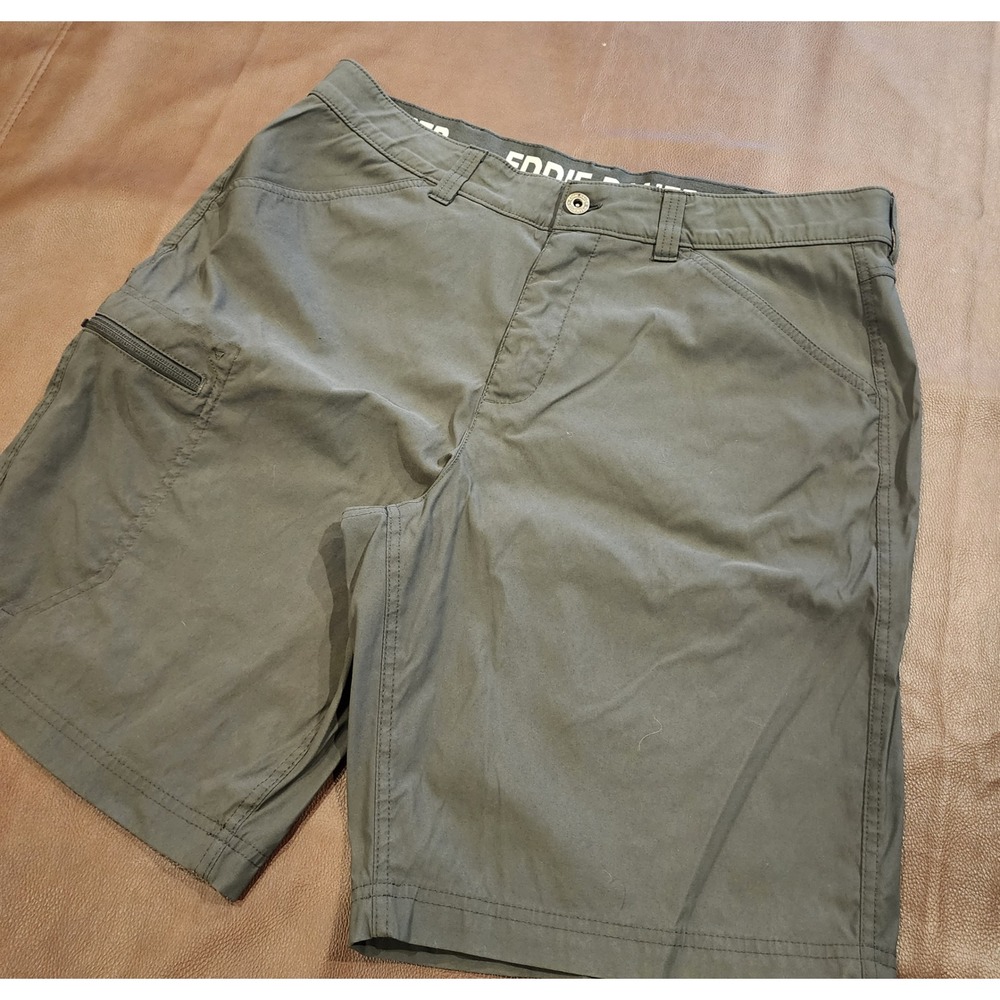 Eddie Bauer Mens Rainier Tech Shorts Size 36 Gray Hiking Outdoor Cargo 1854910 - Picture 1 of 8